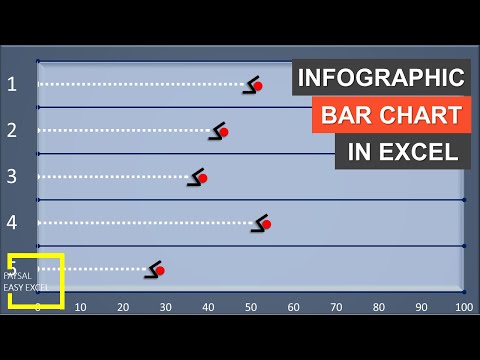 Swimming Pool Infographic 2D Stacked Bar Chart in Excel 2016