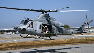 Two Uh-1Y Venoms Super Hueys Land At San Carlos Airport Helifest 2011