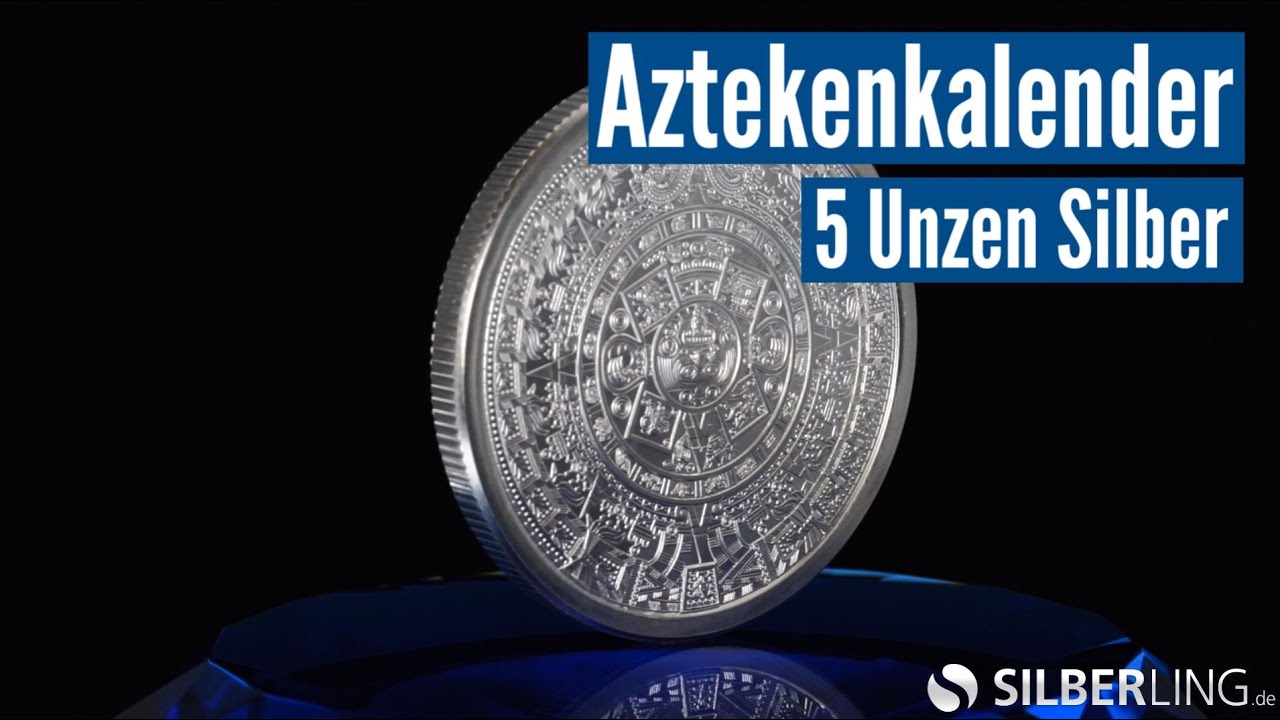 5 oz Aztec Calendar Silver Round .999 Fine | buy it here