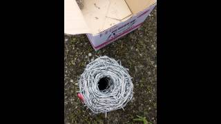 有刺鉄線の張り方