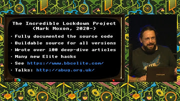 Exploring and extending the Elite game engine for the BBC Micro - EMF2024