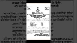 vacancy in incometax departmentnotification