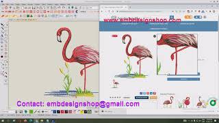 100% Free Heron Embroidery Design Download from www.embdesignshop.com screenshot 5