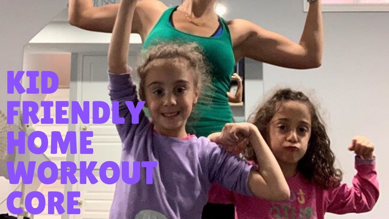 Kid Friendly Core Workout - getting your child moving in a fun and healthy way with core exercises