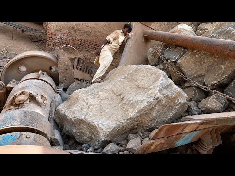 The Best Rock Crusher Stone Crusher Machine Working PLAYING with GIANT Rocks Asmr Quarry Crushing 🪨