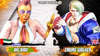 SF6 | Ending Walker (ED)  vs  BigBird (C.Viper) 🎮 High-Level Gameplay