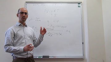 The density of an ideal gas