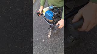 Scheppach EB1000 petrol drill for planting new trees #planting #shorts