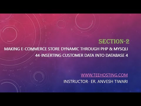44 Inserting Customer Data Into Database 4 Multi Vendor E Commerce Website In PHP MySQLi