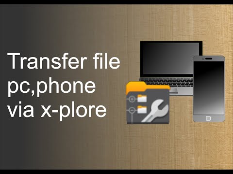 Transfer file pc, phone via aplikasi x-plore