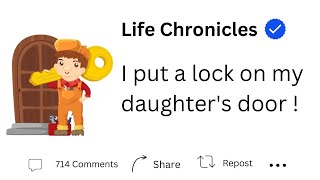 I put a lock on my daughter's door !