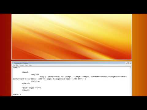 Video: How To Make Background In Html
