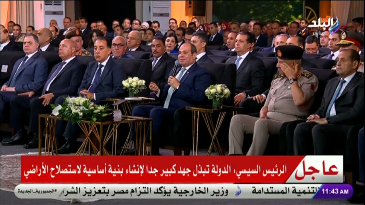 الرئيس السيسي: مشروعات الطرق في سيناء ستسهم في زراعة 500 ألف فدان