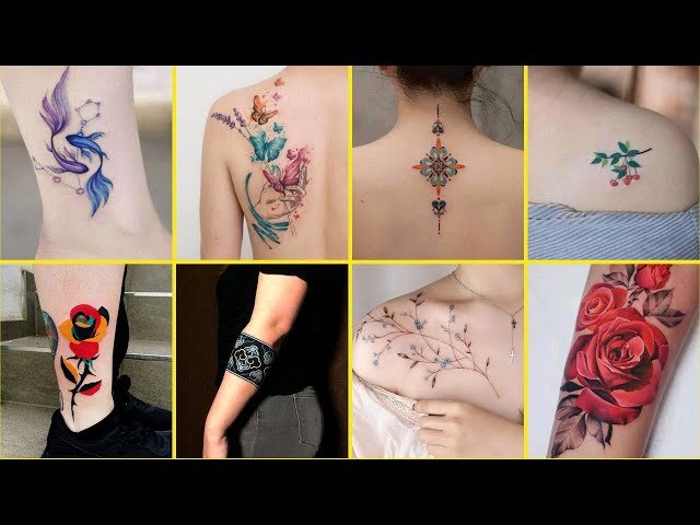Lovely Tattoo Design Ideas For Girls 2024 | Cute Tattoos For Ladies | Women's Tattoo Fashion 2024! class=