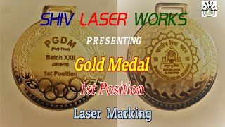 How to make a gold medal fast ? |स्वर्ण पदक तेजी से कैसे बनाया जाए|By Laser Marking|#shivlaserworks screenshot 4