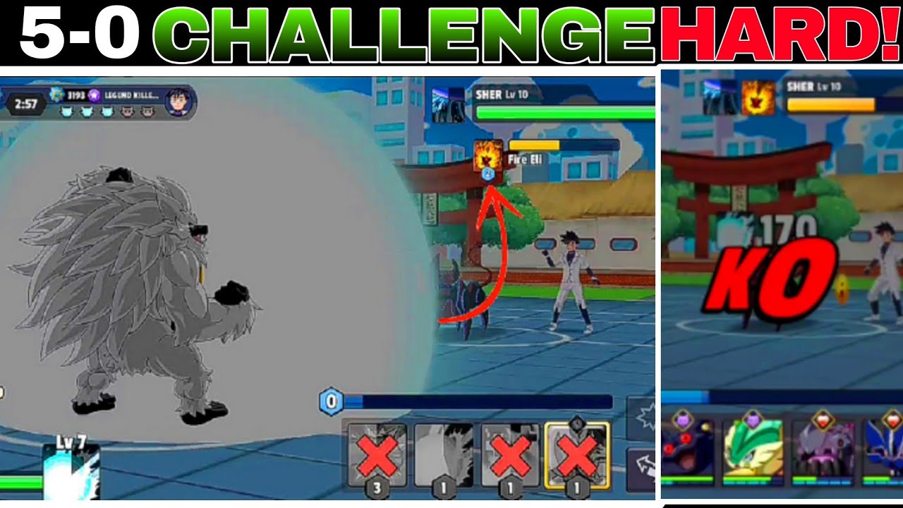 5-0 Challenge against STAR3 PLAYER 😶 3100+fame [ MONSTER MASTERS]