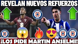 DE LUJO | ¡Los 4 Fichajes SORPRESA que llegarán a Cruz Azul Gracias a Martín Anselmi!  2 CONFIRMADOS