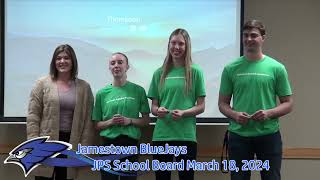 Jamestown School Board March 18,  2024