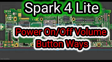 tecno spark 4 Power button, Volume Button schematic // tecno spark 4 lite Volume line #Oroin #EsTech