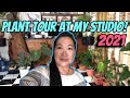 Plant tour in my studio at home- May 2021