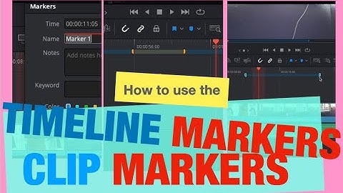How to - Mark clips and Timeline Markers in DaVinci Resolve 20