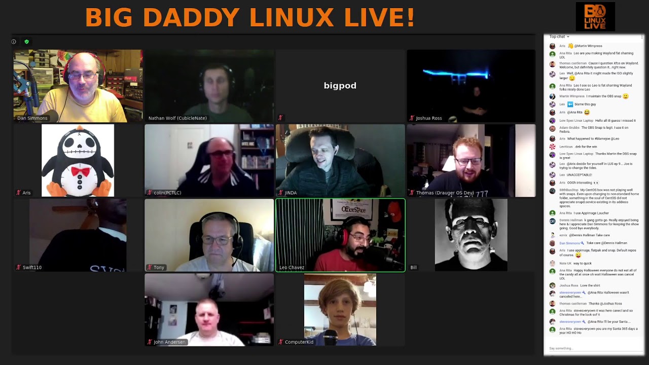 Big Daddy Linux Live! 10-31-20 (8pm EDT)
