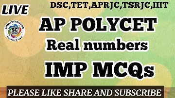 AP POLYCET - 2021 maths | importent MCQs in real numbers - 3