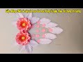 Gấp những chiếc lá cây và hoa của hoa hồng từ giấy màu để trang trí tường