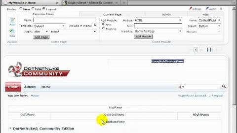 DotNetNuke Tutorial - How to setup Google AdSense - Video #160