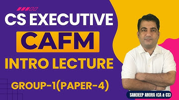 CAFM CS Executive Demo Lectures ~ Intro Lecture  | CS Executive CAFM Classes #csexecutiveclasses