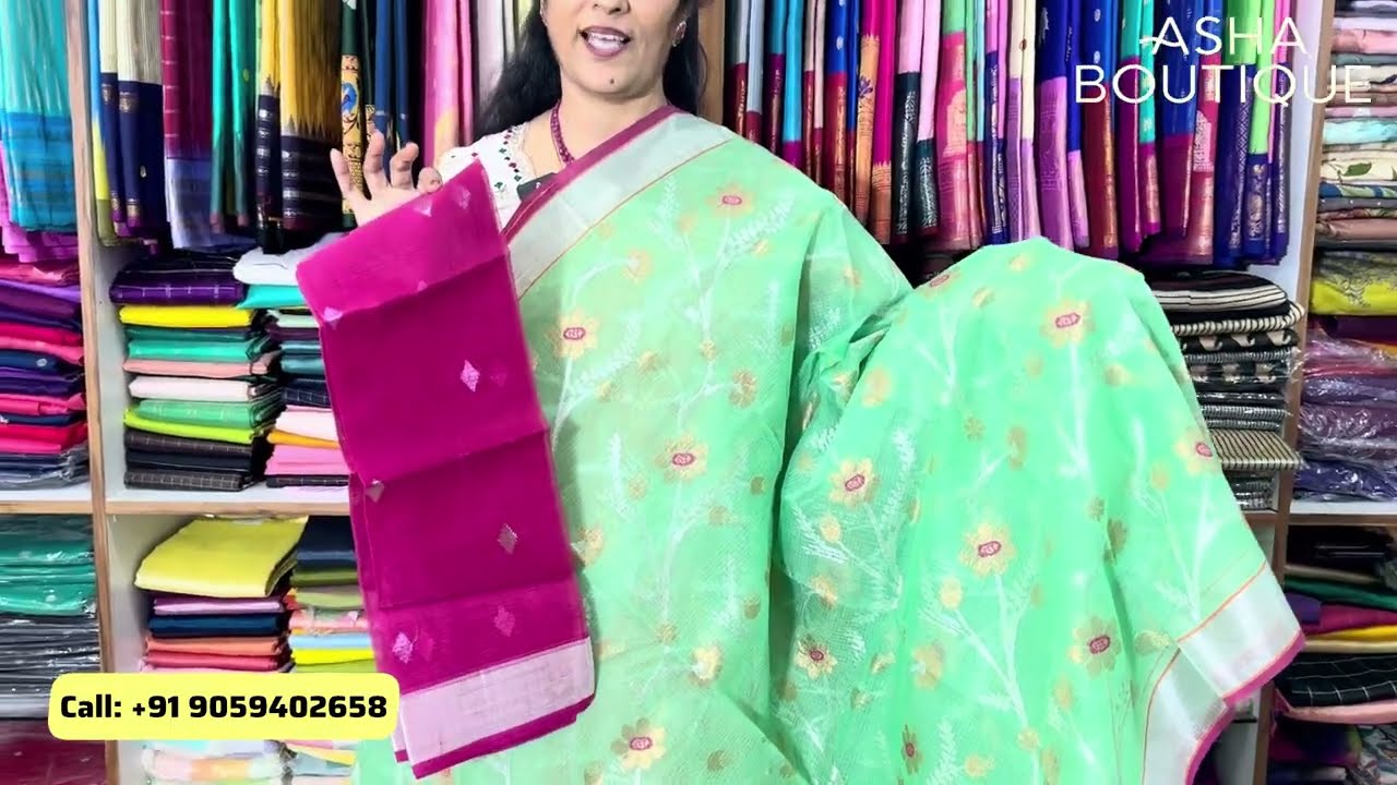 Pure Zari Kota Sarees ✨ Exclusive Collection at Asha Boutique