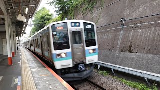 回544M 211系 N604編成 回送列車が豊田駅4番線を通過するシーン