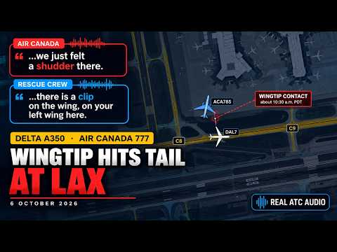 "We Just Felt a Shudder": Delta A350 Hits Air Canada 777 at Los Angeles | Real ATC Audio