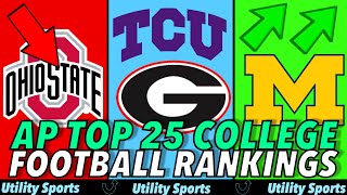 Freshly Released AP 25 College Football Rankings l Michigan stuns Ohio State and USC climbs