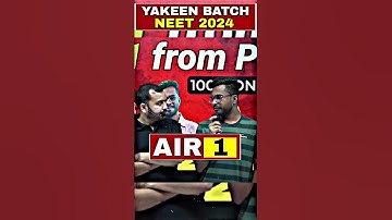 TEST PRACTICE!! 💯 NEET Results 2024 !! AIR 1 from PW #PW #Shorts #NEET