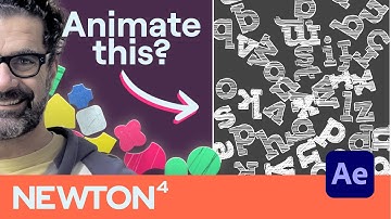 Create a dynamic typography animation using Newton4 + Plotter and more for Adobe After Effects !!