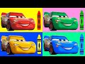 カーズは何色かな? What color is Cars ? - Learn Colors with Lightning McQueen - Game For Kids