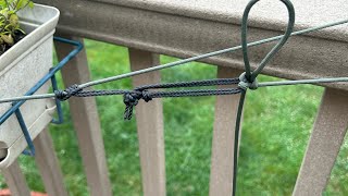 New standard ridge line method (improvised jungle knot?)