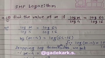 Imp of logarithms Diploma #maths (M1)(311302 ) question paper 2023 2024 M1 backlog Sem1 #msbte #exam