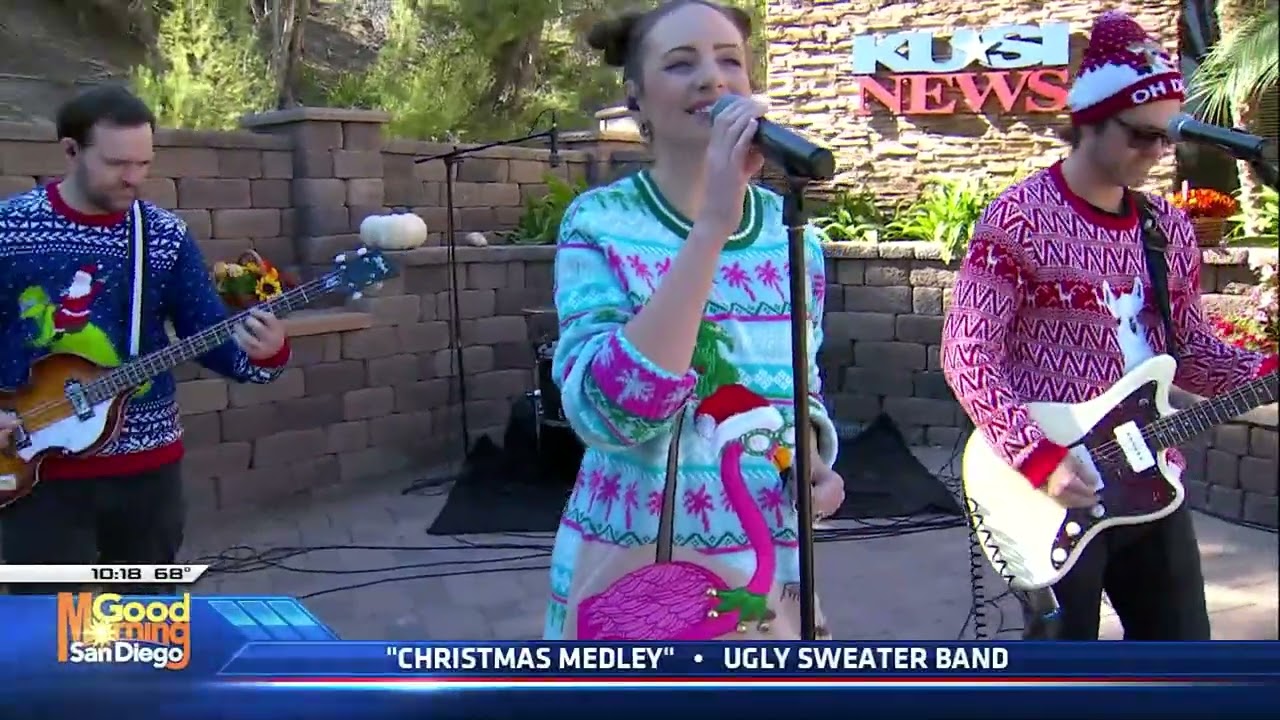 The Christmas Medley - The Ugly Sweater Band LIVE on Good Morning San  Diego 