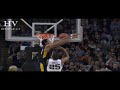 Sagaba Konate monster 2 hand block above the rim vs Mikal Bridges