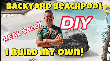 Quartz Zand BEACHPOOL MAKING OF VIDEO! 1e in NEDERLAND! #diy #naturalpool #backyard here’s how we do