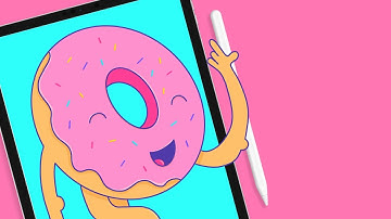 Draw Donut on iPad Pro 🍩 || Digital Art with Procreate || TIME-LAPSE || arianagalue
