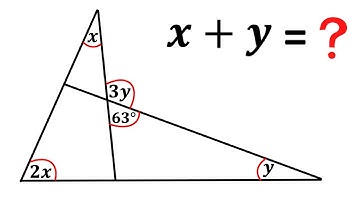 Solve for X+Y | Learn how to Solve this Geometry problem Quickly #math #maths