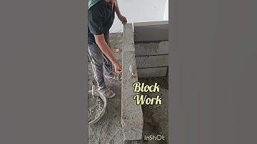 AAC Block work ! Light weight Block #aac #block #shorts