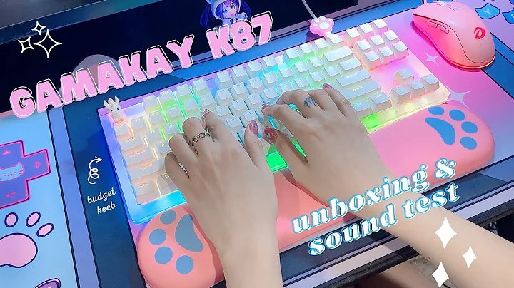 Womier/GamaKay K87 💌 Unboxing & Typing Sound Test (Gateron Yellow Switches)