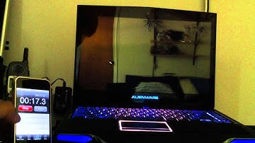 Alienware m14x ssd boot time