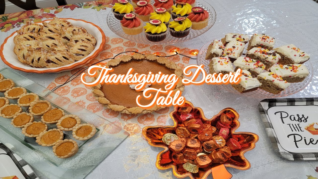 Thanksgiving Dessert Table Cookie