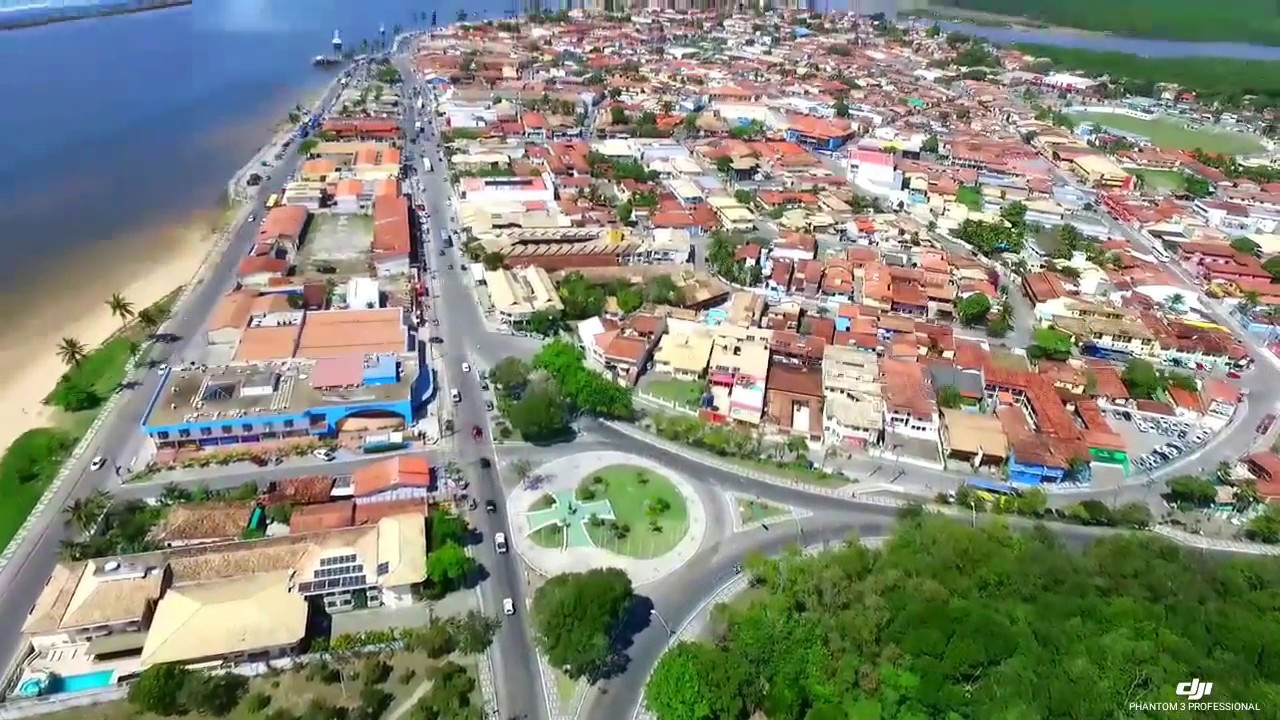 Porto Seguro Vista aérea por drone 3,6 km este voo hotel porto calem ate passarela do alcool