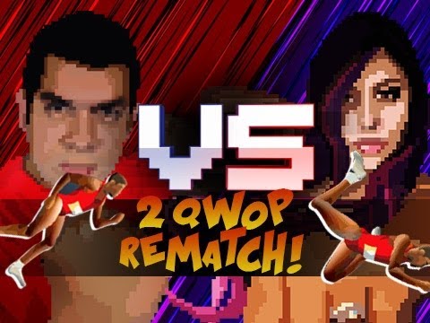 "FRONT FLIP VICTORY" - 2qwop REMATCH (Husband Vs. Wife)